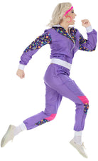 Blauer 80er Jahre Trainingsanzug für Damen - 2