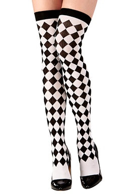 Overknees mit Rautenmuster - 2