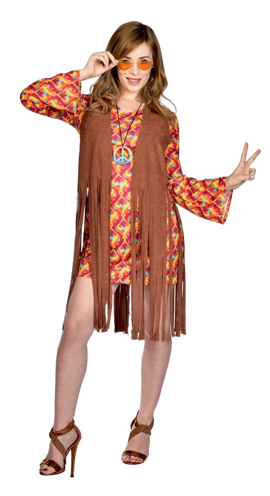 Fransen Hippie Lady Jona Damenkostüm - 1