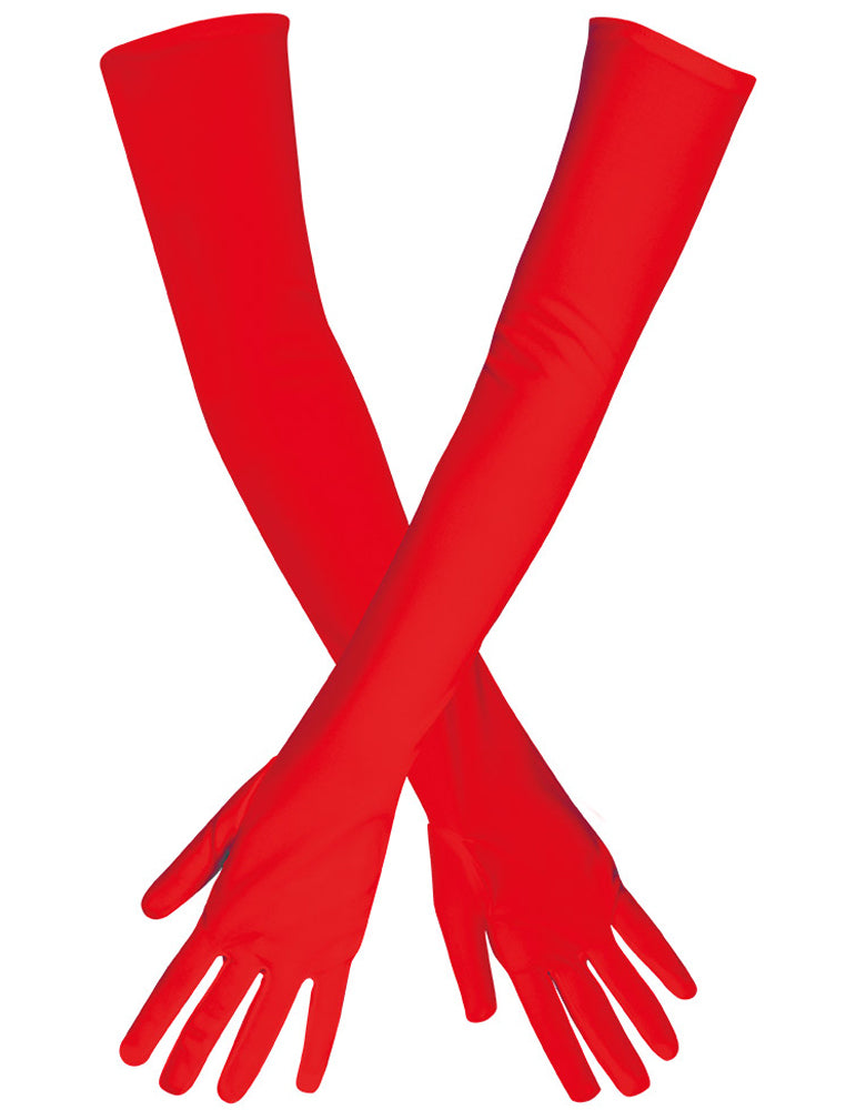 Handschuhe in Rot für Damen lang - 2