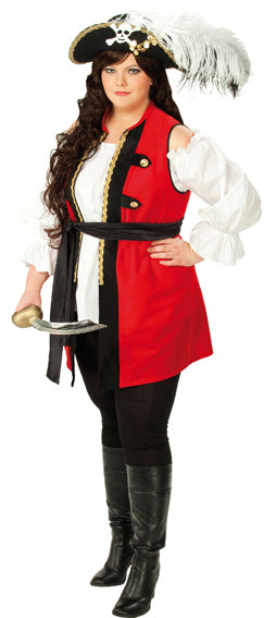 Edelpiratin Weste für Damen Fullcut - 1