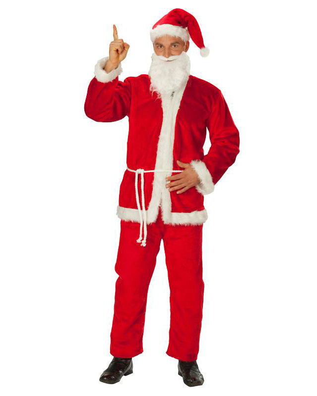 Nikolausanzug Weihnachtsmann Kostüm Plüsch - 1