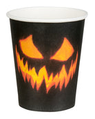 10 Pappbecher Höllenkürbis 210ml 1