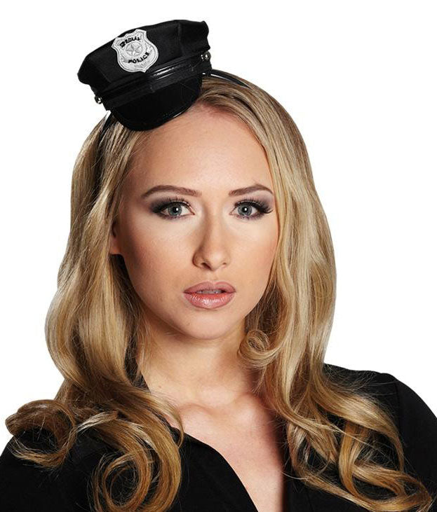 Haarreif Miniatur Police Cap - 1