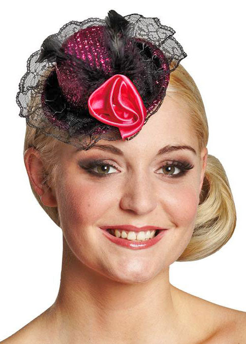 Miniatur Lurex-Zylinder in pink - 1