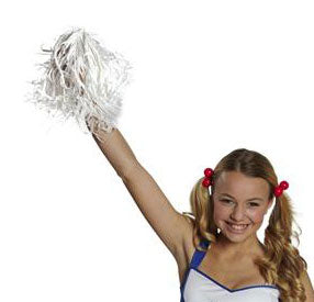 Cheerleader Pom Pom weiß - 2