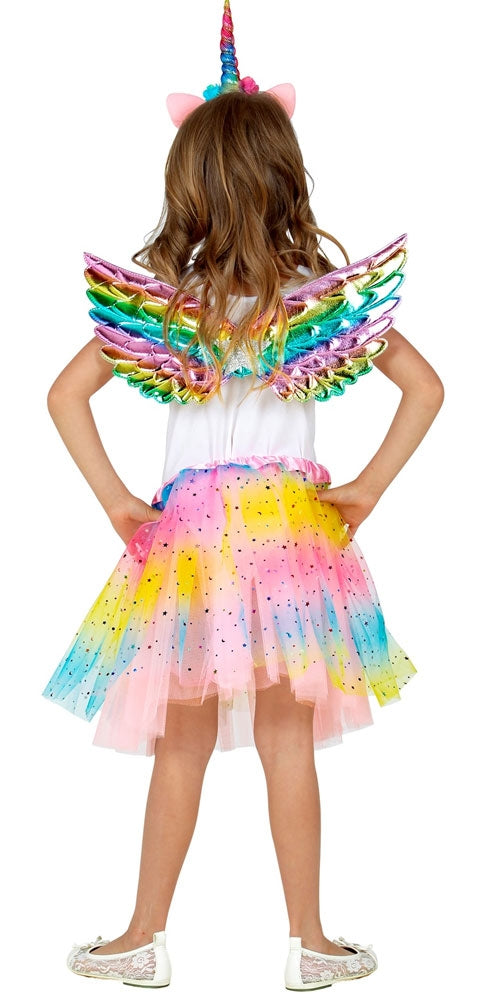 Regenbogen Einhorn Verkleidungsset für Mädchen - 3