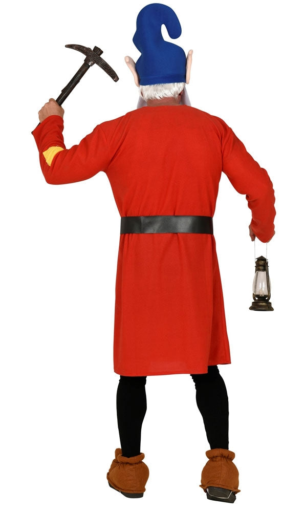 Zwerg August Kostüm für Erwachsene rot - 1