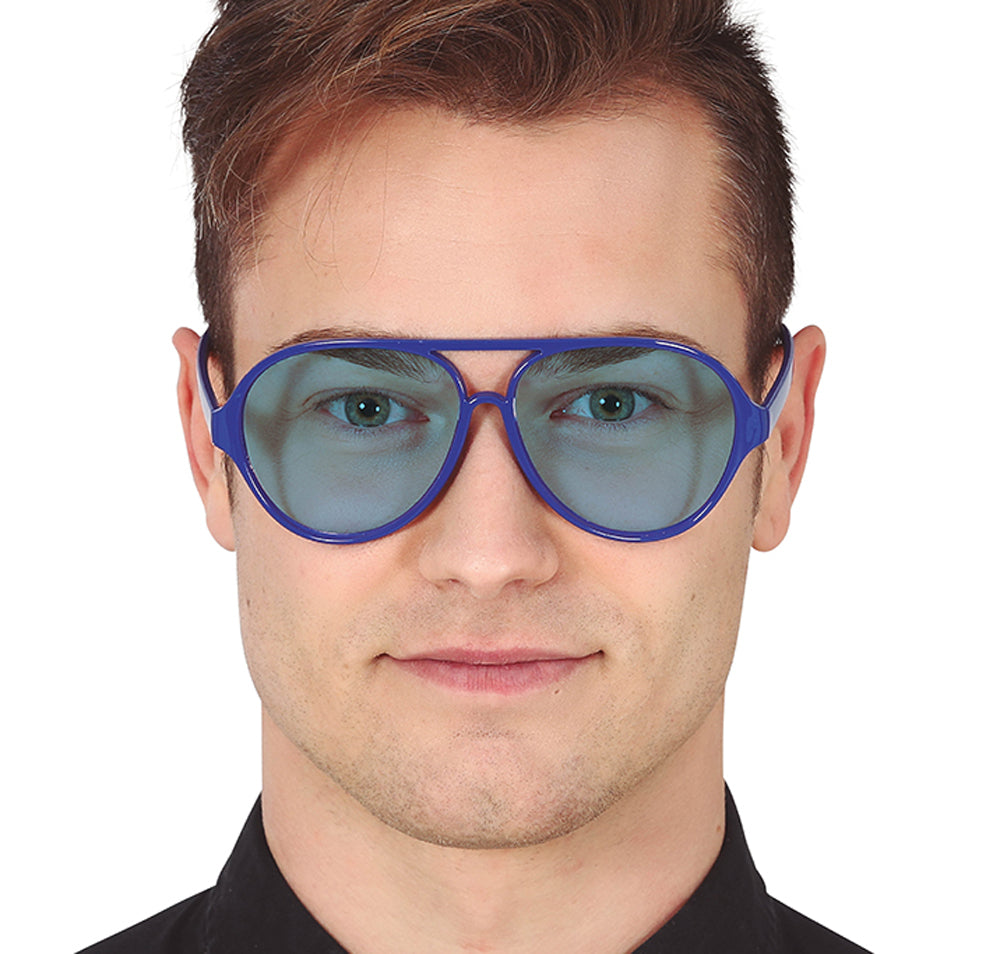 Blaue Piloten Partybrille - 1