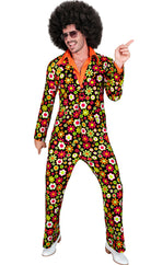 Flower Power Vintage Partyanzug für Herren - 1
