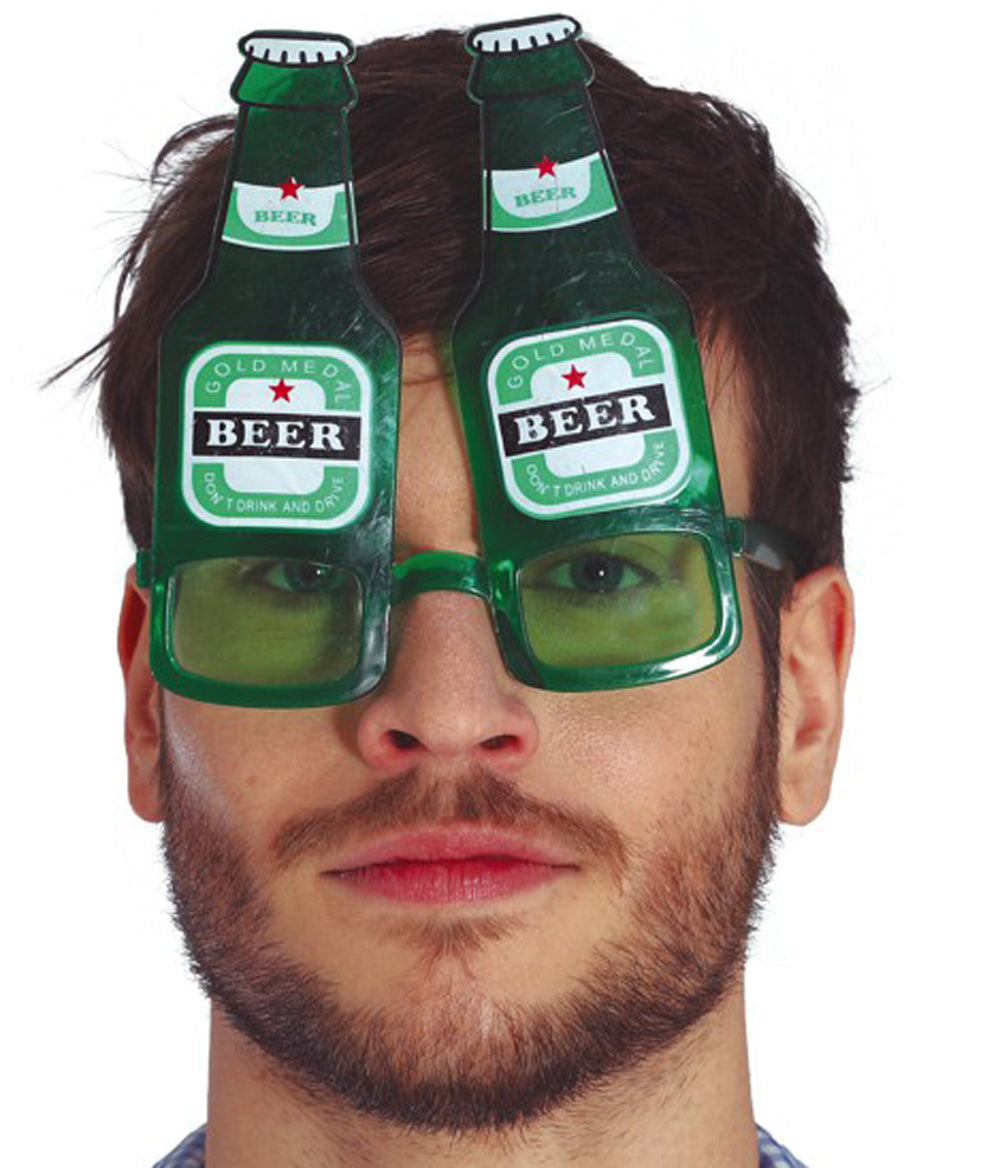 Grüne Bierflaschen Brille - 1