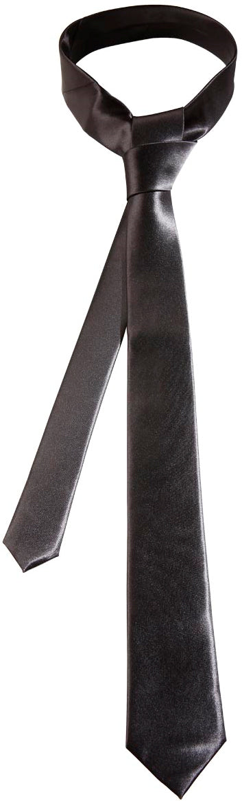 Schwarze Blues-Krawatte aus Satin - 1