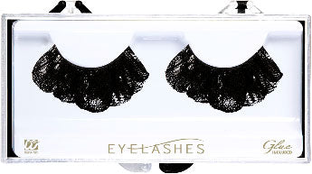 Schwarze Wimpern aus Spitze - 1