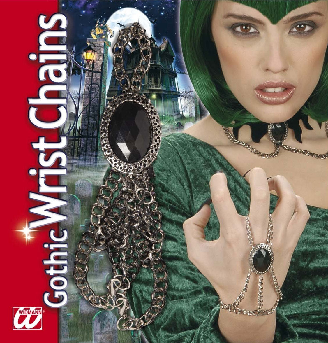 Gotisches Handgelenk-Kette mit Edelstein - 3