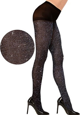 Schwarze Glitzerstrumpfhose 40 DEN - 2