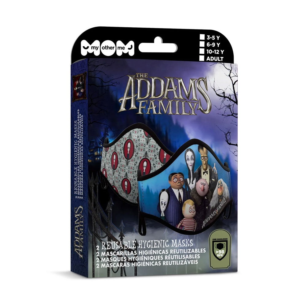 2 Mund-Nase-Masken Addams Family für Kinder - 3