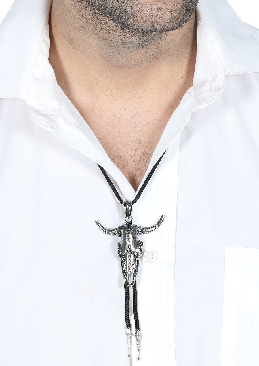 Cowboy Bullhörner Krawatte - 1