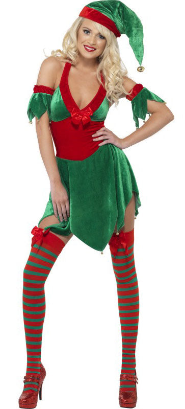 Sexy Weihnachts Elfe Damenkostüm - 1