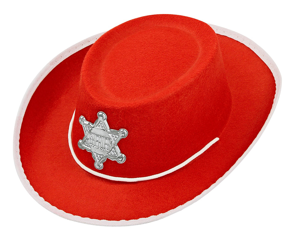 Roter Sheriff Cowboy Hut für Kinder - 3