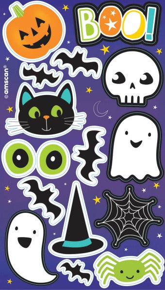 4 Halloween Freunde Stickerbögen 1