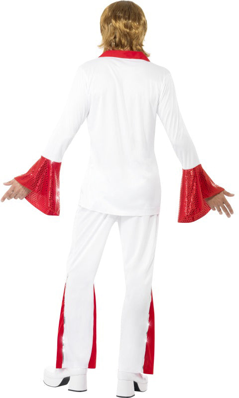 Super Trooper Herren Kostüm weiß/rot - 1