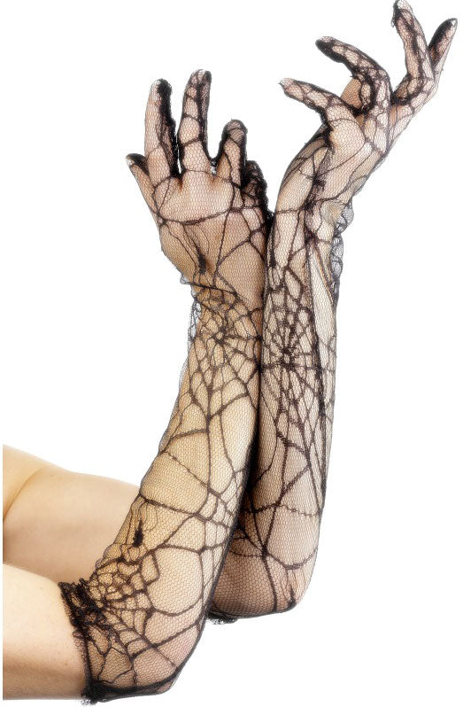 Spinnennetz Handschuhe lang - 1