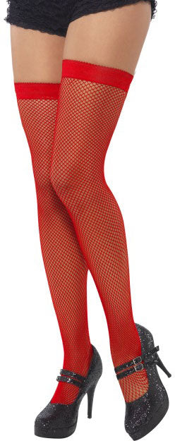 Klassische rote Netzstrumpfhose - 1