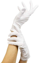 Kurze weiße Handschuhe unisex - 1