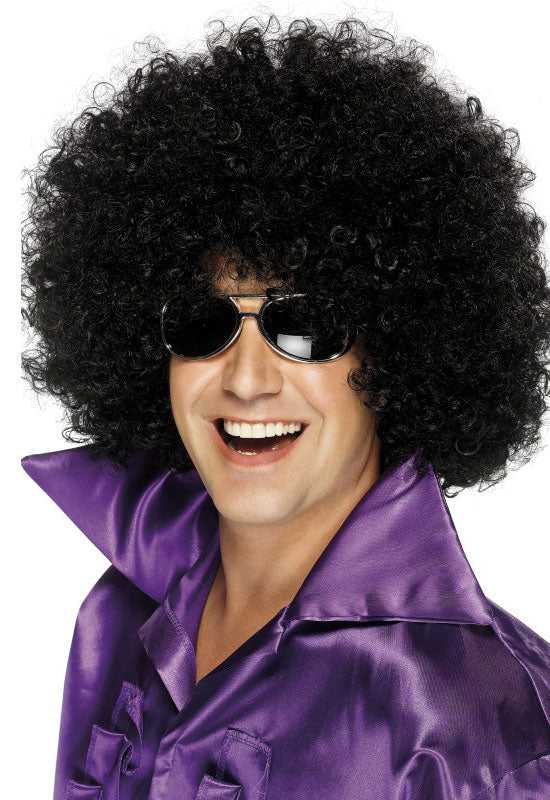 Disco Daddy Afro Perücke schwarz - 1