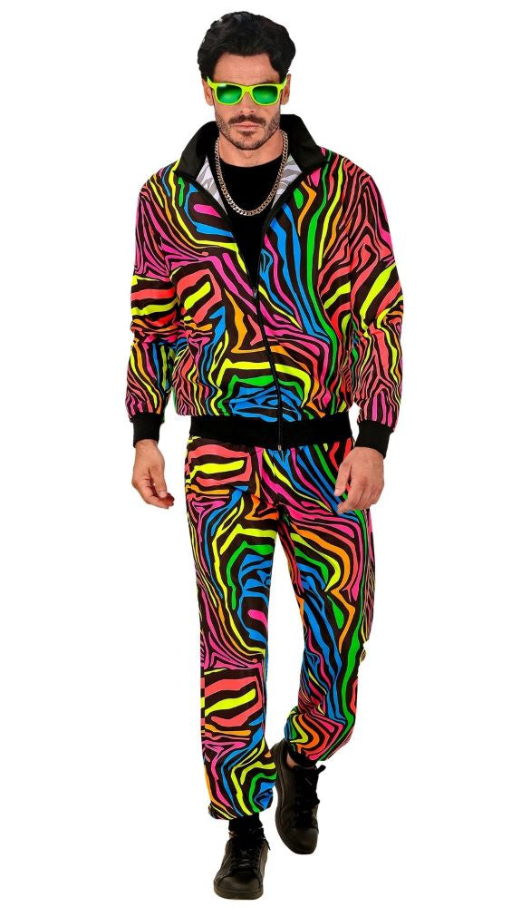 Neon Rainbow Zebra Trainingsanzug unisex - 2