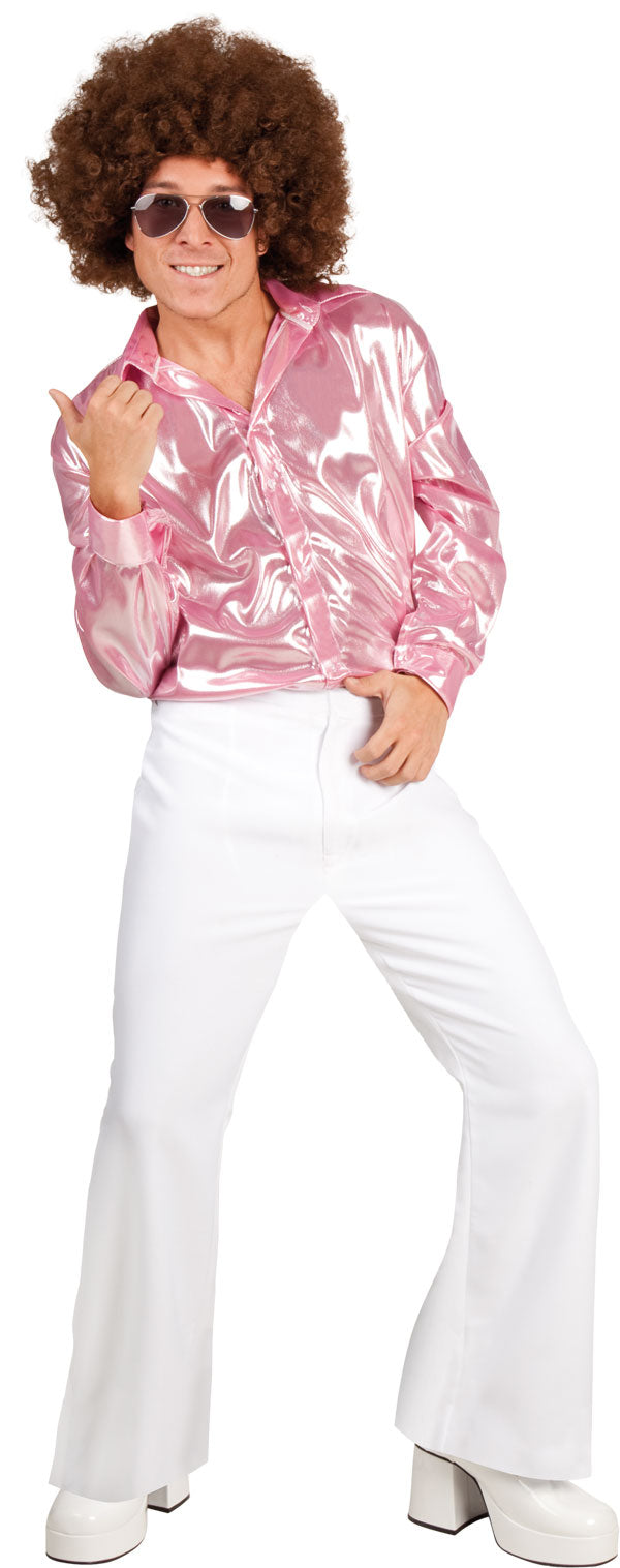 Shiny Disco Shirt pinkfarben - 1