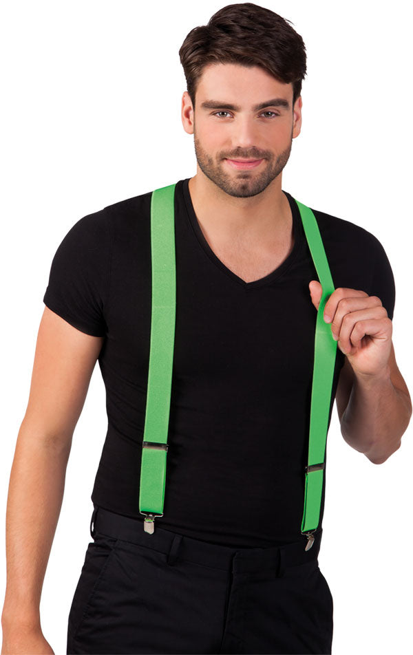Neon-grüne Hosenträger - 1