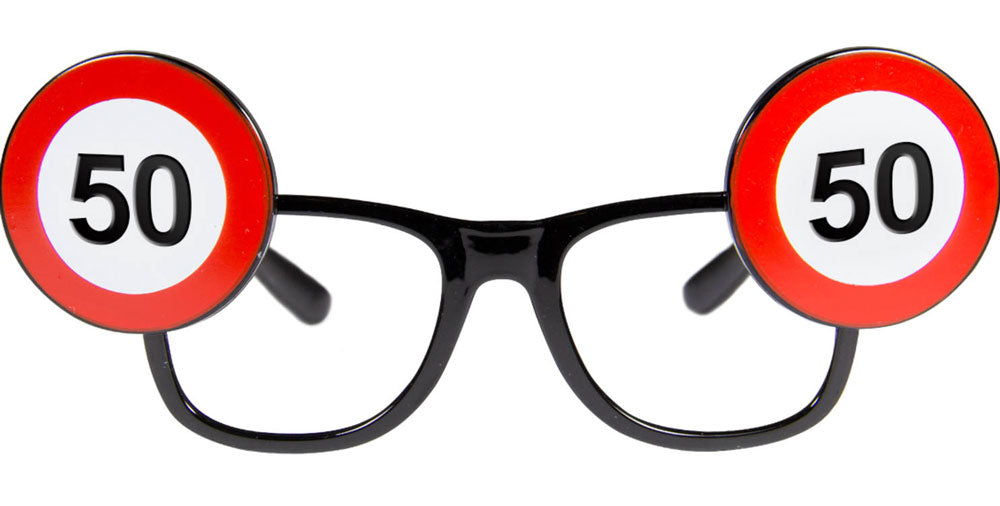 60er Verkehrsschild Brille - 1