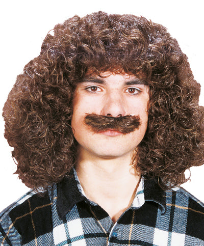 Schlagerstar Perücke mit Bart - 1