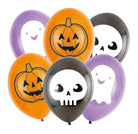 6 Halloween Freunde Luftballons 23cm Set 1