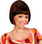 60er Disco Ohrringe pink-gold - 1