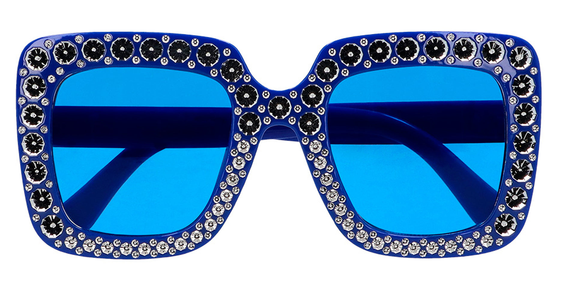 Bling Bling Partybrille blau - 3