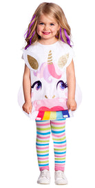 Einhorn Überwurf Mädchenkostüm - 1