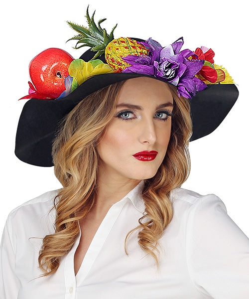 70er Jahre Schlapphut schwarz für Damen - 3