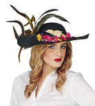 70er Jahre Schlapphut schwarz für Damen - 4