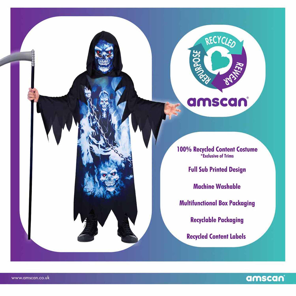 Neon Reaper Boy Kostüm recycelbar - 4