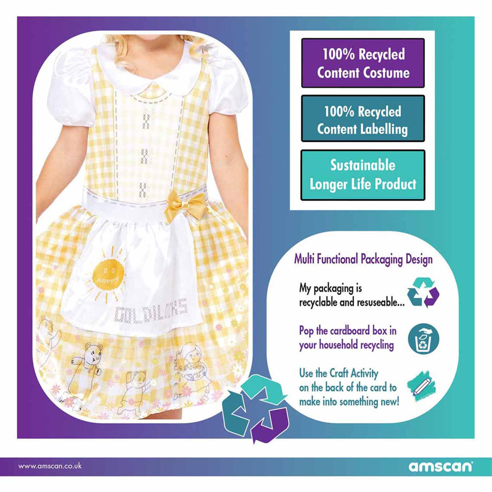 Recyceltes Goldlöckchen Kostüm für Mädchen - 5