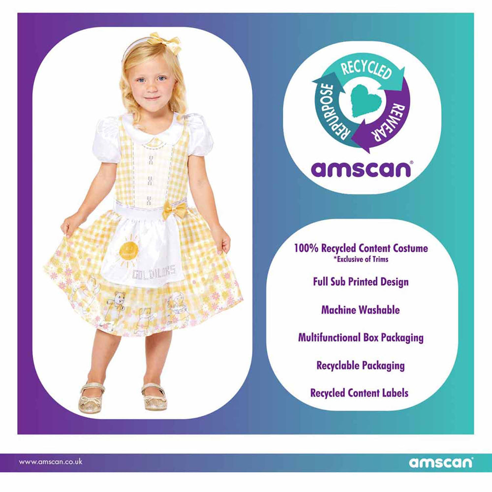 Recyceltes Goldlöckchen Kostüm für Mädchen - 7