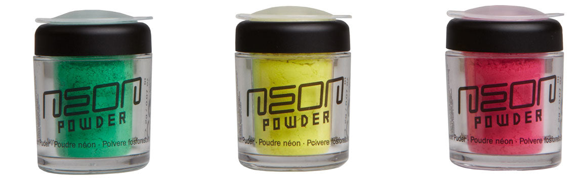 Neon Puder Schminke in 3 Farben - 1