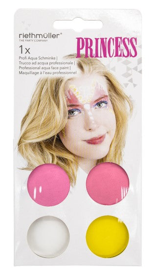 Märchen Prinzessin Aqua Schminkset 4-teilig - 1