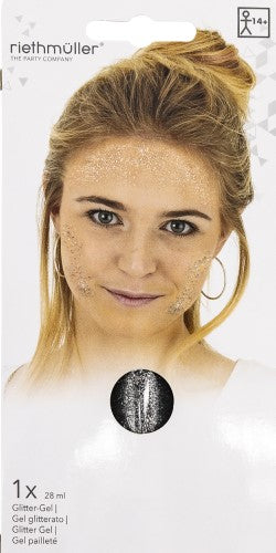 Glamour Glitter Gel silber 28ml - 2