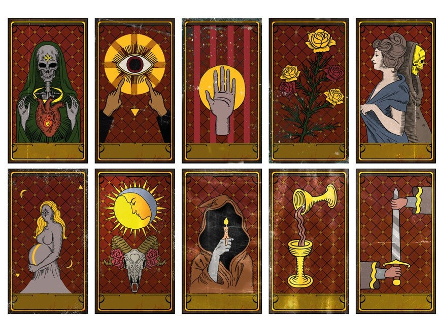 10 Voodoo Tarot Karten - 2