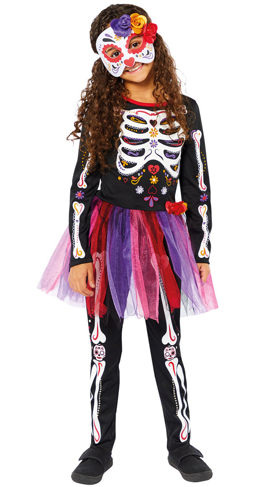 Isa Tag der Toten Mädchen Kinderkostüm - 4