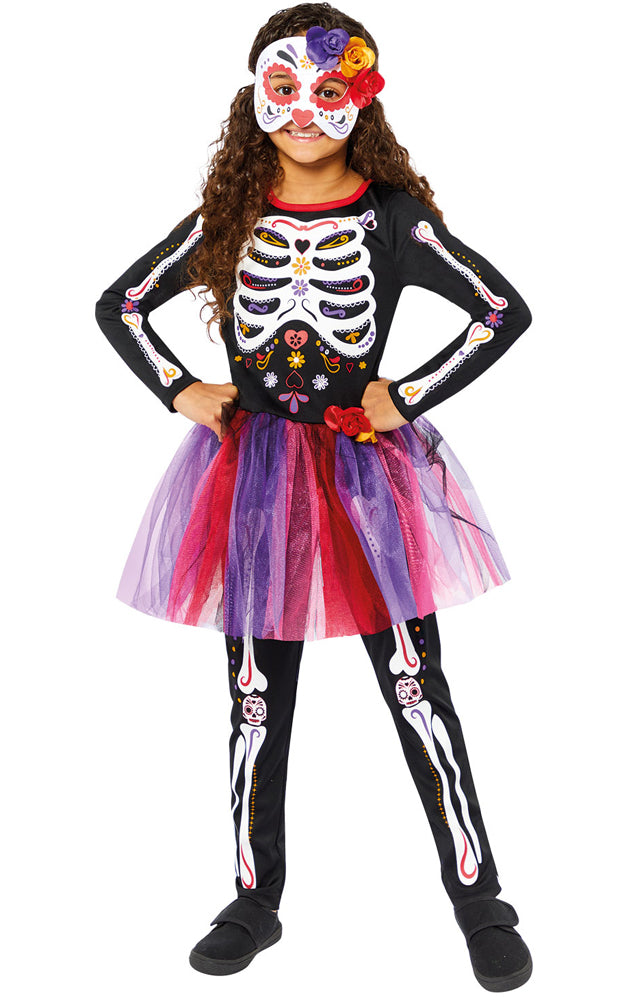Isa Tag der Toten Mädchen Kinderkostüm - 5