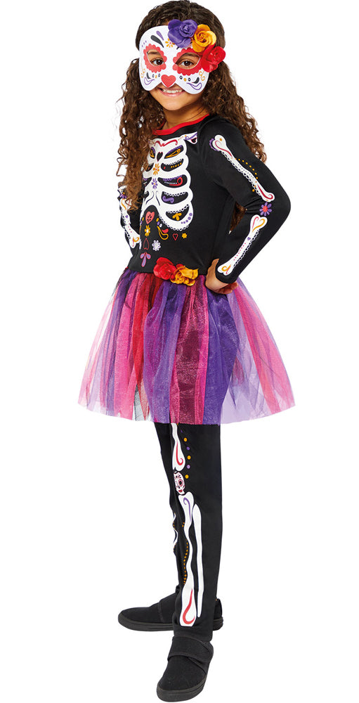 Isa Tag der Toten Mädchen Kinderkostüm - 3